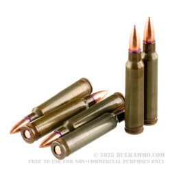 20 Rounds of .223 Rem Ammo by Red Army Standard - 56gr FMJBT