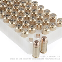 50 Rounds of .40 S&W Ammo by Estate Cartridge - 165gr FMJ