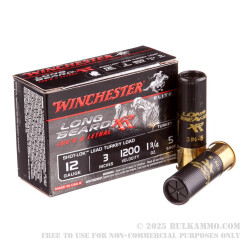 10 Rounds of 12ga Ammo by Winchester - 1 3/4 ounce #5 shot