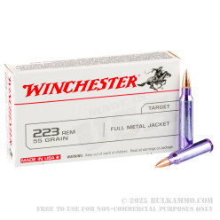 1000 Rounds of .223 Ammo by Winchester DHS - 55gr FMJ