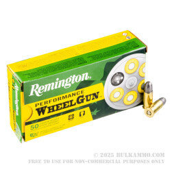 50 Rounds of .38 S&W Ammo by Remington Performance Wheel Gun - 146gr LRN