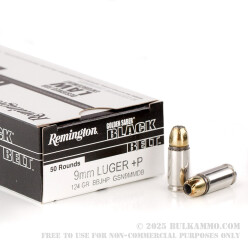 500 Rounds of 9mm +P Ammo by Remington Golden Saber Black Belt - 124gr JHP