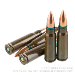 20 Rounds of 7.62x39 Ammo by Arsenal by Global Ordnance - 122gr FMJ