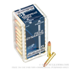50 Rounds of .22 WMR Ammo by Fiocchi - 40gr JHP