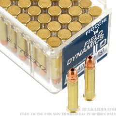 50 Rounds of .22 WMR Ammo by Fiocchi - 40gr JHP