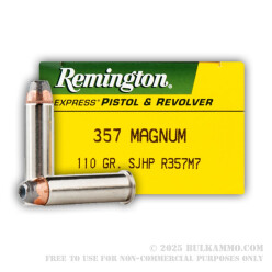 500  Rounds of .357 Mag Ammo by Remington - 110gr SJHP
