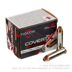 20 Rounds of .357 Mag Ammo by Fiocchi CovertX - 125gr JHP
