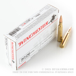 200 Rounds of 30-06 Springfield Ammo by Winchester USA - 147gr FMJ