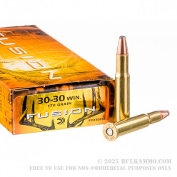 200 Rounds of 30-30 Win Ammo by Federal - 170gr Fusion
