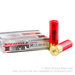 5 Rounds of 12ga 3" Ammo by Winchester -  #1 Buck