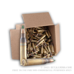 250 Rounds Loose packed of 5.56x45 Ammo by Lake City - 62gr FMJ XM855
