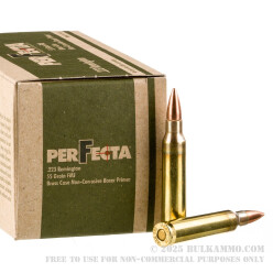 1000 Rounds of .223 Ammo by Fiocchi Perfecta - 55gr FMJ