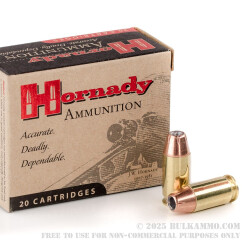 20 Rounds of .45 ACP Ammo by Hornady - 200gr JHP