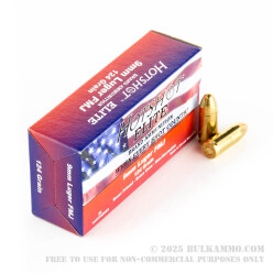 1000 Rounds of 9mm Ammo by Hotshot Elite - 124gr FMJ