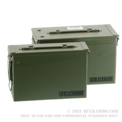 2 Brand New Blackhawk Mil-Spec Green Ammo Cans - 30 Cal M19A1 Nested in 50 Cal M2A1