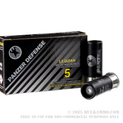 5 Rounds of 12ga Ammo by Panzer Defense Lequian HV - 1 ounce Rifled Slug