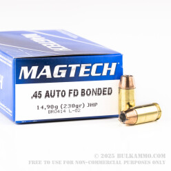 1000 Rounds of .45 ACP Ammo by Magtech First Defense - 230gr JHP