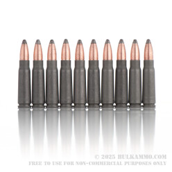 500 Rounds of 7.62x39mm Ammo by Brown Bear - 125gr SP