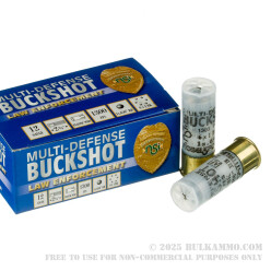 10 Rounds of 12ga Ammo by NobelSport -  #1 Buck