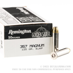 500 Rounds of .357 Mag Ammo by Remington Golden Saber - 125gr BJHP