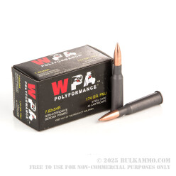 500  Rounds of 7.62x54r Ammo by Wolf - 174gr FMJ