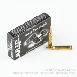 20 Rounds of .223 Ammo by Federal American Eagle - 55gr FMJBT