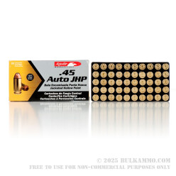 50 Rounds of .45 ACP Ammo by Aguila - 185gr JHP