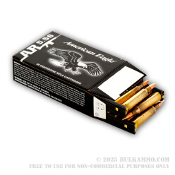 30 Rounds of XM193 5.56x45 Ammo by Federal - 55gr FMJBT on Stripper Clips