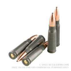 1000 Rounds of 7.62x39mm Ammo by Wolf Military Classic - 124gr HP