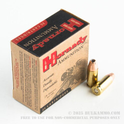 25 Rounds of 9mm Ammo by Hornady - 115gr JHP