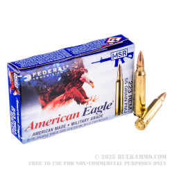 20 Rounds of .223 Ammo by Federal - 55gr FMJ