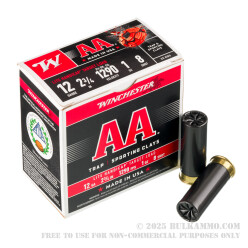 25 Rounds of 12ga 2-3/4" Ammo by Winchester AA Lite Handicap - 1 ounce #8 shot