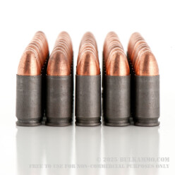 50 Rounds of 9mm Ammo by Wolf - 115gr FMJ