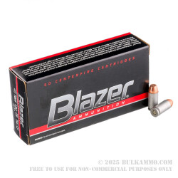 1000 Rounds of .40 S&W Ammo by Blazer - 180gr TMJ