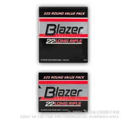 525 Rounds of .22 LR Ammo by CCI - 40gr LRN