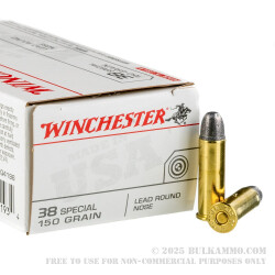 500 Rounds of .38 Special Ammo by Winchester Super-X - 150gr LRN