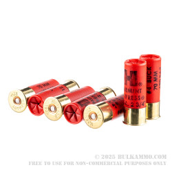 100 Rounds of 12ga Ammo by Hornady Varmint Express - #4 Buck