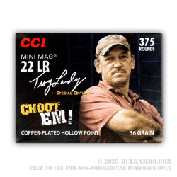 375 Rounds of .22 LR Ammo by CCI Swamp People Edition - 36gr CPHP