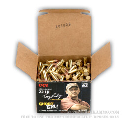 375 Rounds of .22 LR Ammo by CCI Swamp People Edition - 36gr CPHP