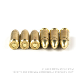 1000 Rounds of 9mm Ammo by Hotshot - 115gr FMJ