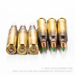 30 Rounds of 5.56x45 Ammo by Federal American Eagle - 62gr FMJBT Fresh Fire Can