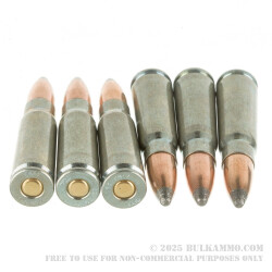 20 Rounds of 7.62x39mm Ammo by Silver Bear - 125gr SP