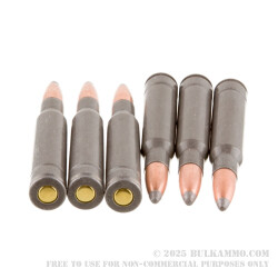 500 Rounds of 30-06 Springfield Ammo by Wolf Military Classic - 168gr SP