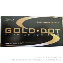50 Rounds of .40 S&W Ammo by Speer - 180gr JHP