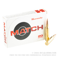 120 Rounds of .338 Lapua Ammo by Hornady - 285gr HPBT