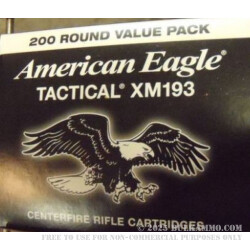 200 Rounds of .223 Ammo by Federal - 55gr FMJ