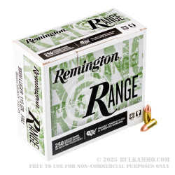 1000 Rounds of 9mm Ammo by Remington Range - 115gr FMJ