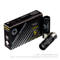 5 Rounds of 12ga Ammo by Panzer Defense Lequian HV - 1 ounce Rifled Slug