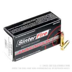 50 Rounds of .38 Spl Ammo by SinterFire RHA - 110gr Frangible