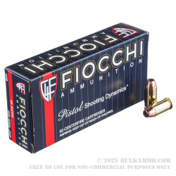 50 Rounds of .45 ACP Ammo by Fiocchi - 200gr JHP